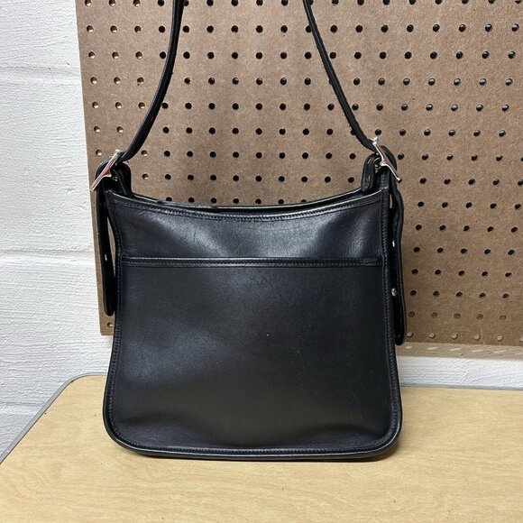 Coach Vintage 9966 Legacy Zip Shoulder Bag Black Glovetanned Cowhide Leather - Picture 1 of 12